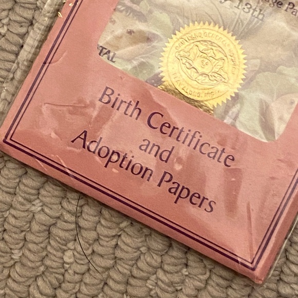 Cabbage Patch Kids I Sealed I Birth Certificate & Adoption Papers - Picture 6 of 10